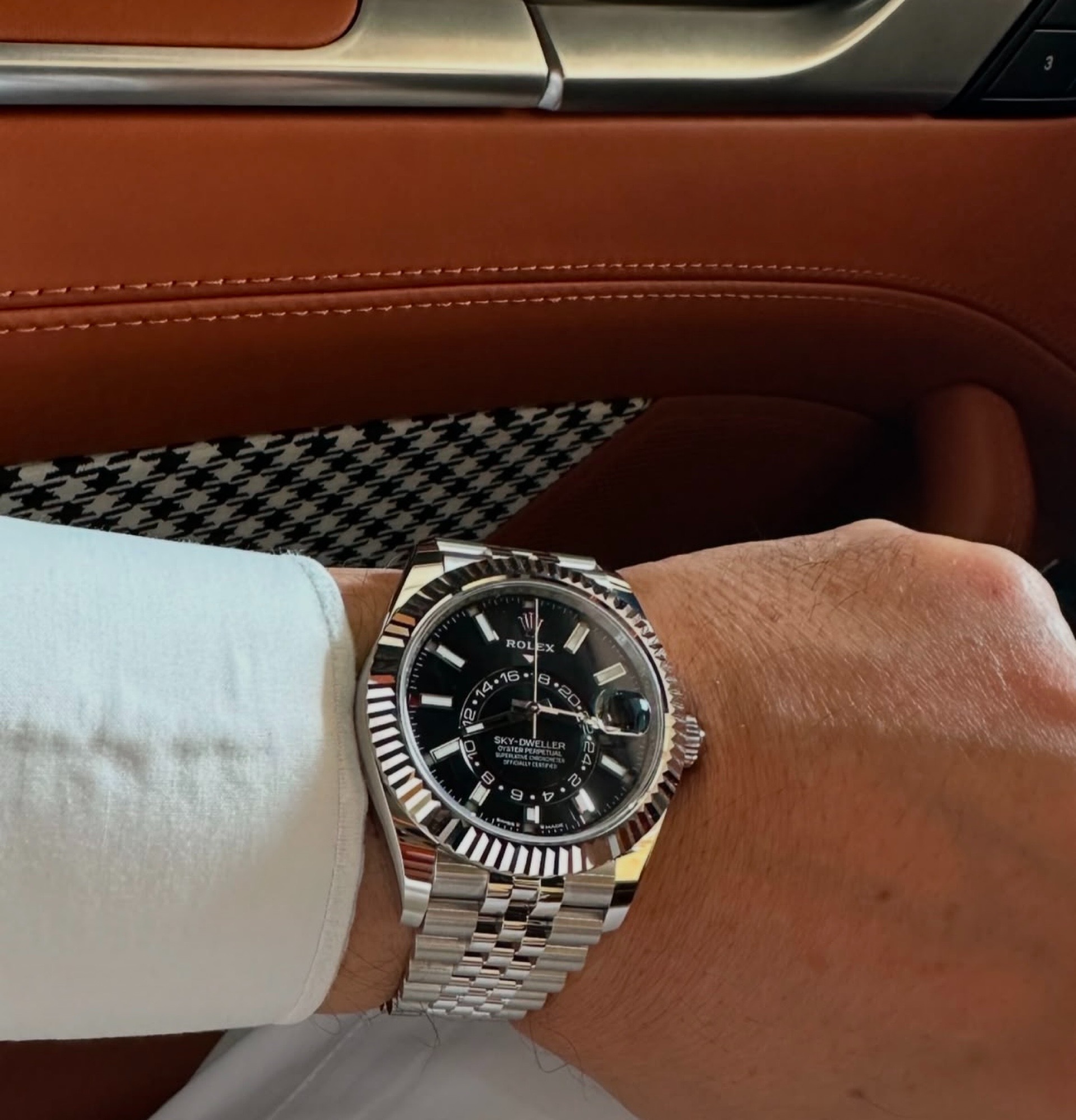 Rolex Sky-Dweller Black Dial White Gold