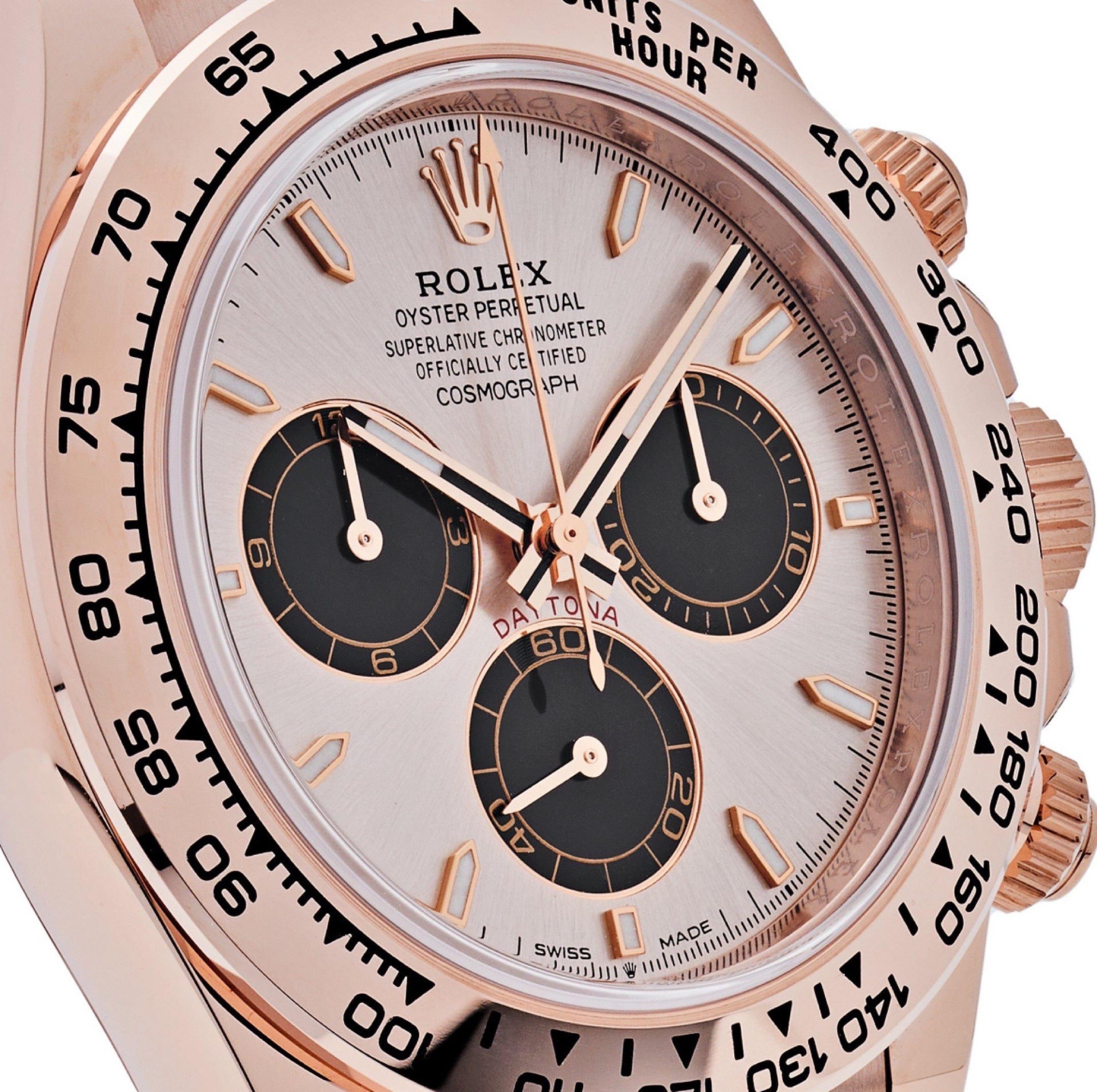 Rolex Cosmograph Daytona Everose Gold Black Dial view 2